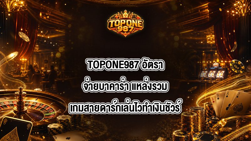 TOPONE987 อัตราจ่ายบาคาร่า