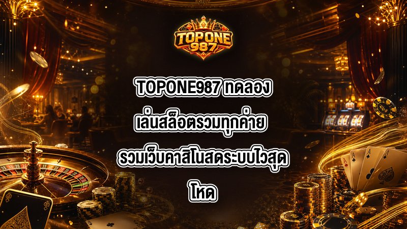 TOPONE987 ทดลองเล่นสล็อตรวมทุกค่าย
